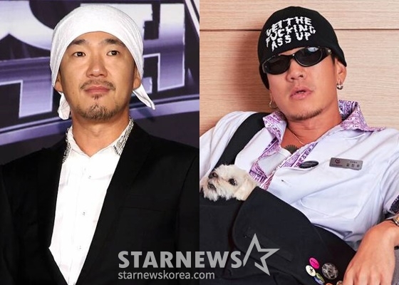 DJ DOC 이하늘(왼쪽), 래퍼 뱃사공 /사진=스타뉴스