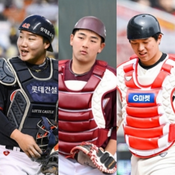 왼쪽부터 차례로 롯데 정보근, 키움 김동헌, SSG 조형우. /사진=OSEN