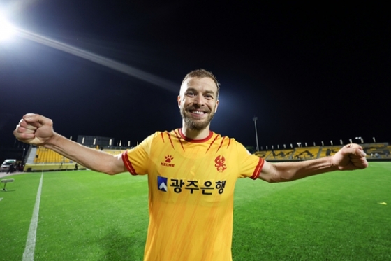 광주FC 공격수 토마스. /사진=한국프로축구연맹