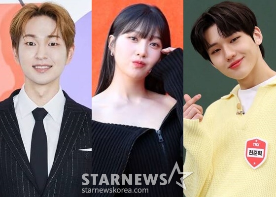 (왼쪽부터) 샤이니 온유, 레드벨벳 조이, 더뉴식스 천준혁 /사진=스타뉴스, SM엔터테인먼트