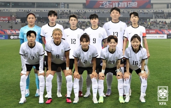 한국 여자 축구대표팀. /사진=KFA