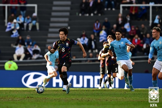 한국-이스라엘 경기. /사진=대한축구협회 제공