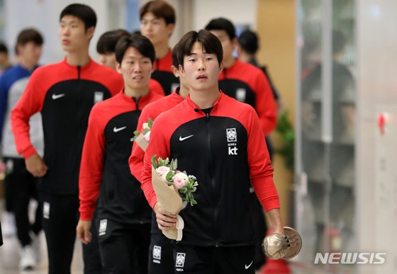 귀국하는 U-20 대표팀. /사진=뉴시스 제공