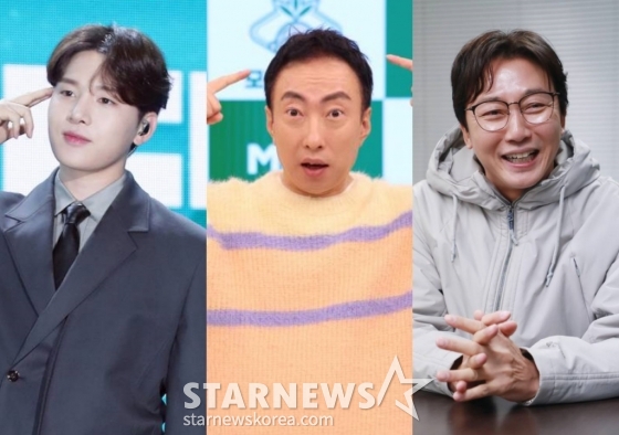 멜로망스 김민석, 박명수, 탁재훈. /사진=스타뉴스