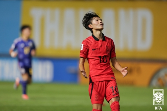 한국 U-17 축구대표팀 공격수 진태호. /사진=대한축구협회