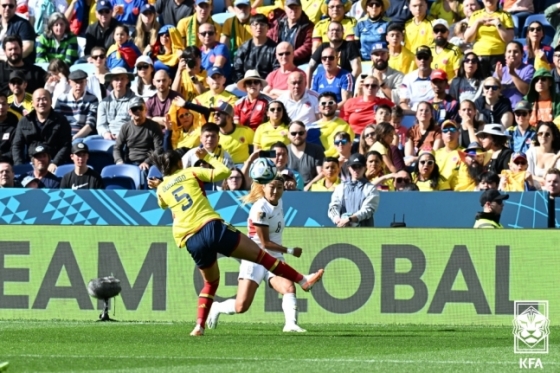 지난 25일 한국-콜롬비아전 모습.  /사진=대한축구협회