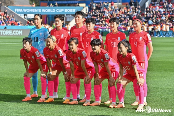 한국 여자축구대표팀. /AFPBBNews=뉴스1