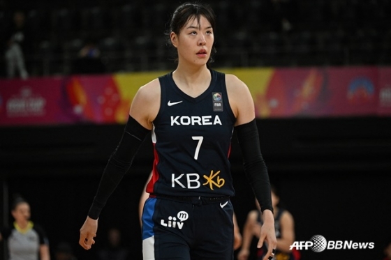 한국 여자 농구대표팀 센터 박지수. /AFPBBNews=뉴스1