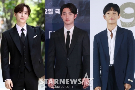 이준호(왼쪽부터)와 도경수, 임시완 / 사진=스타뉴스