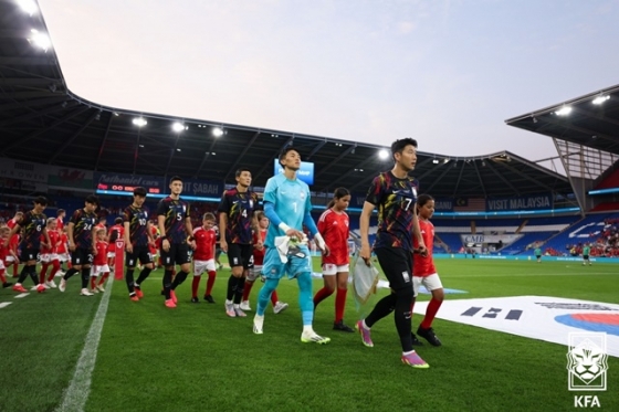 한국 축구대표팀. /사진=대한축구협회 제공