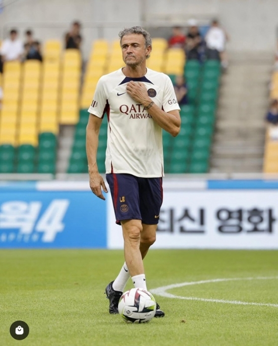 루이스 엔리케 PSG 감독. /사진=PSG SNS