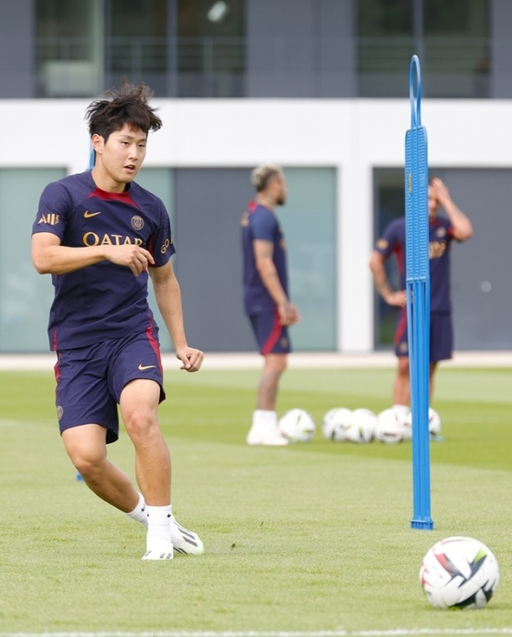 이강인이 부상에서 복귀해 훈련에 나서고 있다. /사진=PSG 공식 SNS