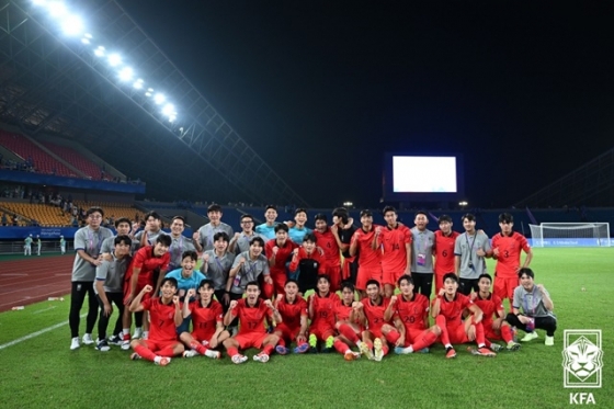 한국 선수단. /사진=대한축구협회 제공
