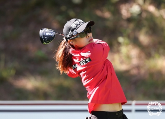 경기에 집중하는 박주영. /사진=KLPGA 제공