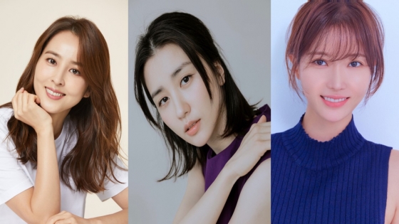 한혜진(왼쪽부터), 박하선, 임수향/사진제공=에이스팩토리, 키이스트, FN 엔터엔테인먼트