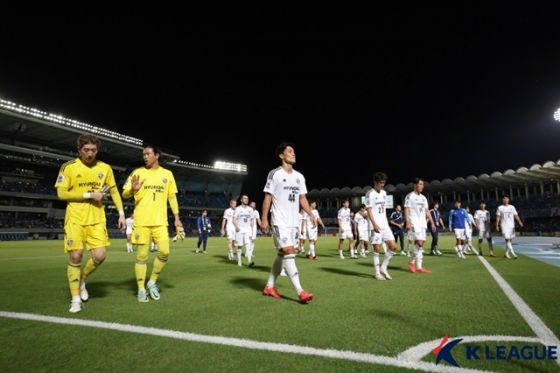 일본 가와사키 원정에서 패한 울산 현대. /사진=한국프로축구연맹 제공