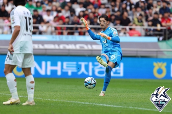 정민기 골키퍼. /사진=한국프로축구연맹