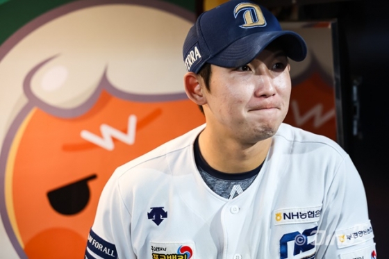 2023 KBO 와일드카드 결정전 1차전 데일리 MVP를 차지한 서호철. /사진=NC 다이노스