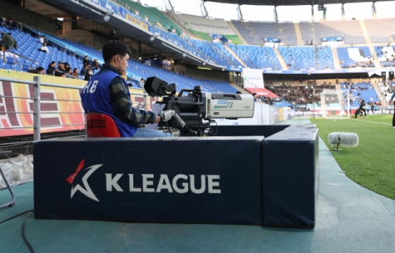 K리그 중계 모습. /사진=한국프로축구연맹 제공
