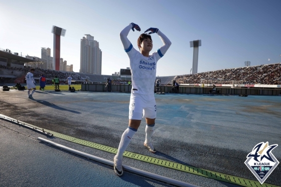 김주찬의 골 세리머니. /사진=한국프로축구연맹 제공