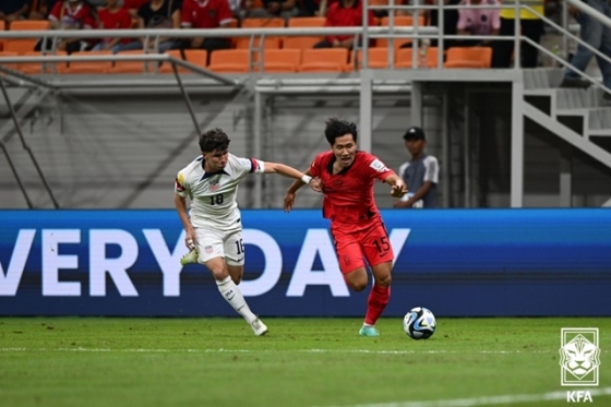 한국-미국 경기. /사진=대한축구협회 제공