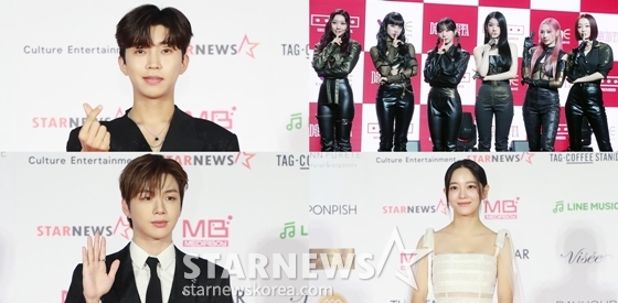 임영웅, 시크릿넘버, 강다니엘, 김세정이 2023 AAA 인기상 투표에서 1위에 등극했다./사진=스타뉴스