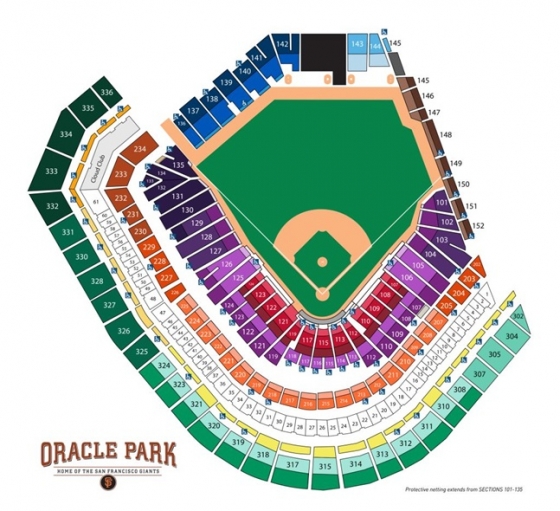 오라클 파크의 구조. /사진=샌프란시스코 자이언츠 공식 홈페이지 갈무리 