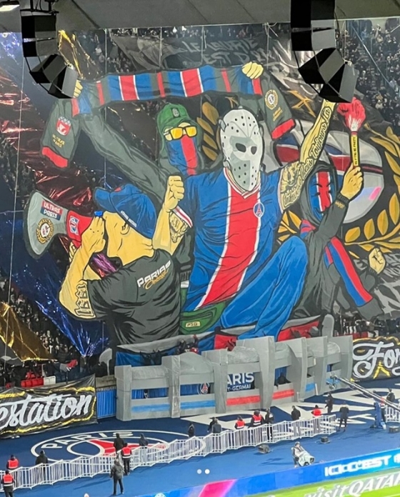 PSG 팬들의 열광적인 응원. /사진=PSG SNS