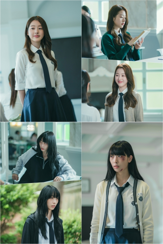장다아, 류다 /사진제공=티빙 &#039;피라미드 게임&#039;