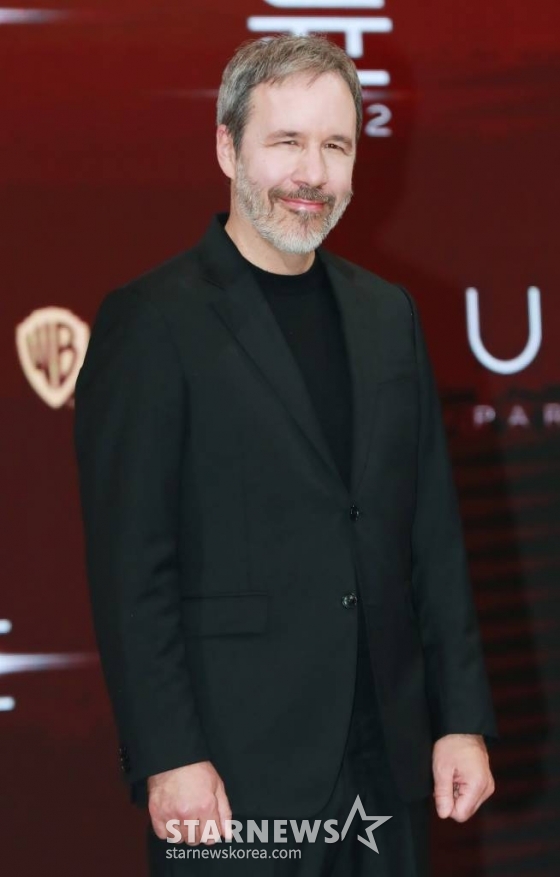 드니 빌뇌브 감독이 21일 오후 서울 여의도 콘래드 호텔에서 진행된 영화 &#039;듄: 파트2&#039; 내한 컨퍼런스에 참석해 포즈를 취하고 있다. /2024.02.21 /사진=이동훈
