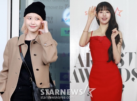 아이유(왼쪽), 장원영/사진=스타뉴스