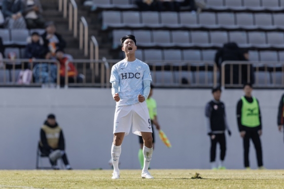 부산아이파크 김찬. /사진=한국프로축구연맹 제공