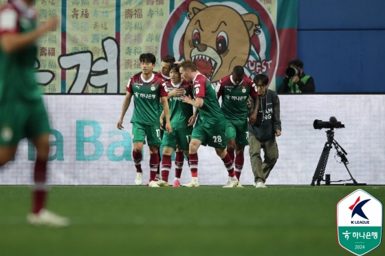 득점 후 기뻐하는 대전 선수들. /사진제공=한국프로축구연맹