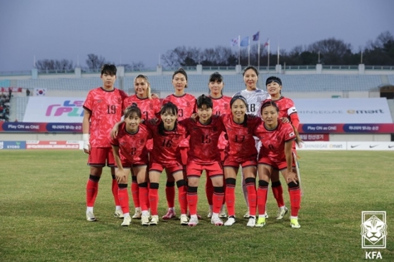 한국 여자축구대표팀. /사진=대한축구협회 제공