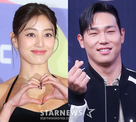 그룹 트와이스 지효, 윤성빈 /사진=스타뉴스