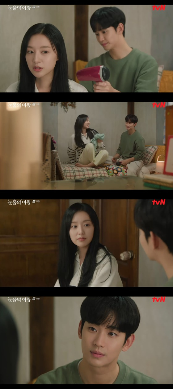 김지원, 김수현/사진=tvN 눈물의 여왕