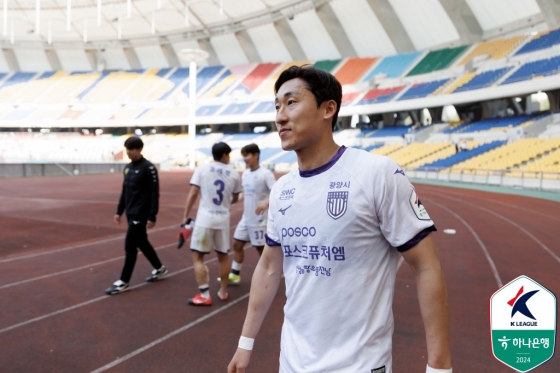 전남 드래곤즈 수비수 김용환. /사진=한국프로축구연맹