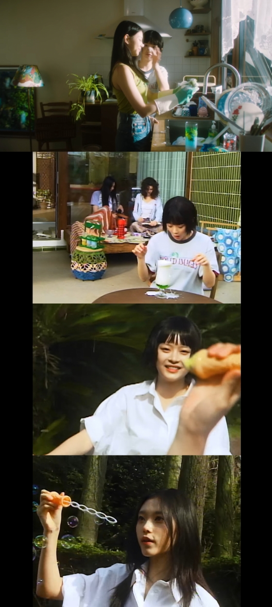 /사진=뉴진스 신곡 '버블 검' MV 영상 캡처