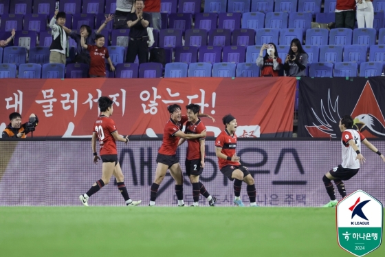 부천 선제골 직후. /사진=한국프로축구연맹 제공