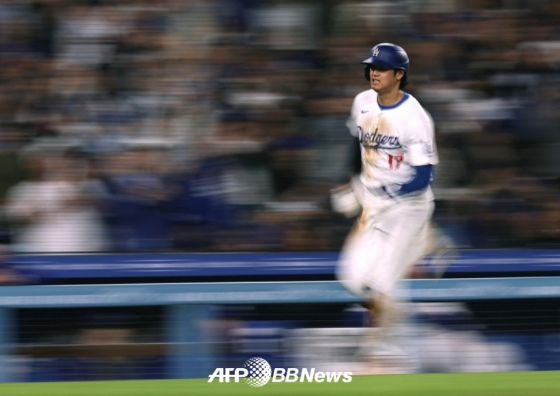 LA 다저스 오타니 쇼헤이의 22일(한국 시간) 경기 모습. /AFPBBNews=뉴스1