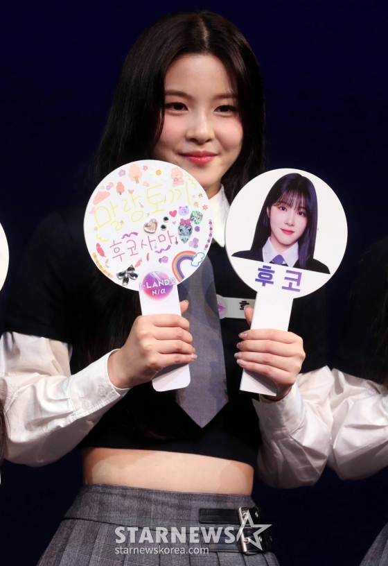 아이랜드2 후코 지원자 29일 오전 서울 강남구 성암아트홀에서 열린 엠넷 &#039;아이랜드2 : N/a 파트1 생존 지원자 PR-DAY&#039;에 참석해 포즈를 취하고 있다. 2024.05.29 /사진=임성균