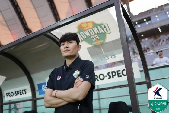 강원FC 정경호 감독. /사진=한국프로측구연맹 제공