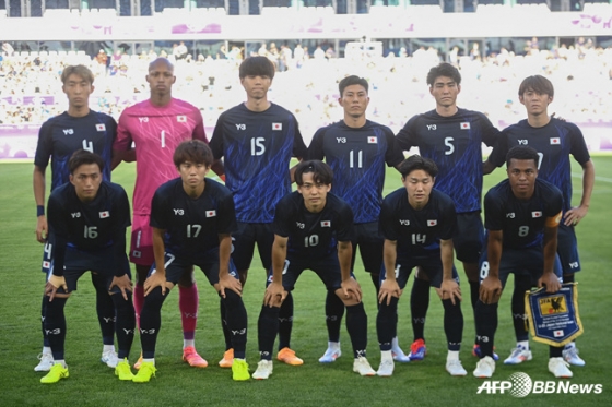 일본 올림픽 축구 대표팀. /AFPBBNews=뉴스1