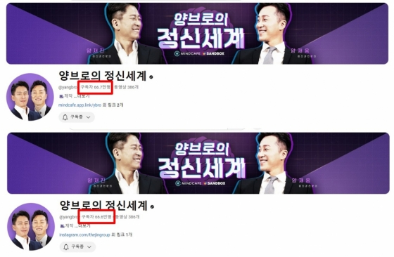 /사진=유튜브 채널 '양브로의 정신세계'