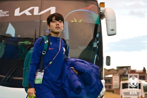 한국 U-20 여자 축구대표팀 공격수 전유경. /사진=대한축구협회 제공