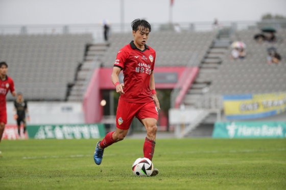 충남아산 강준혁. /사진=한국프로축구연맹 제공