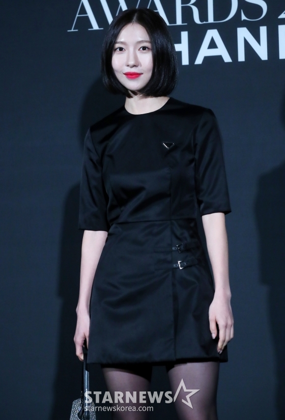 배우 주현영이 3일 오후 부산 해운대구 파라다이스 호텔 부산에서 진행된 &#039;마리끌레르 아시아 스타 어워즈 2024&#039;에 참석해 포즈를 취하고 있다. 2024.10.03 /사진=김창현