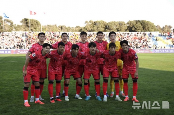 한국 축구대표팀의 모습. /사진=뉴시스