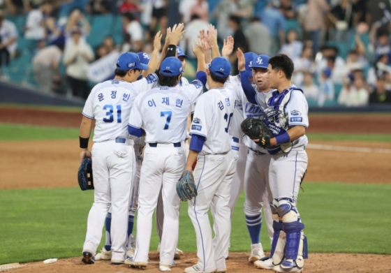 삼성 라이온즈 선수들. /사진=삼성 라이온즈 제공