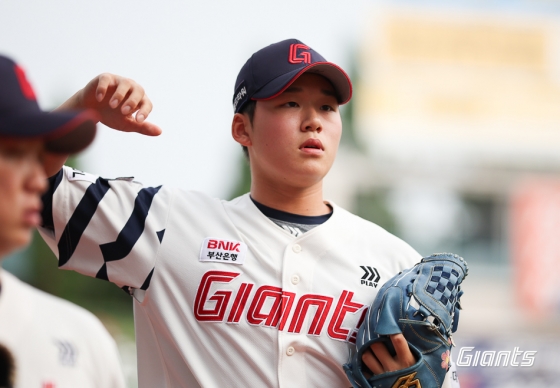 롯데 박준우가 2024 KBO 퓨처스 올스타전에 나서고 있다. /사진=롯데 자이언츠 제공